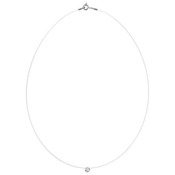FIL NYLON SOLITAIRE OXYDE SERTI CLOS