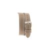 BRACELET DOUBLE TOUR TAUPE COUTURE ECRUE