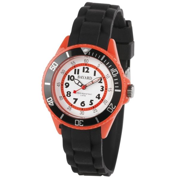 Montre Junior Noire et Orange