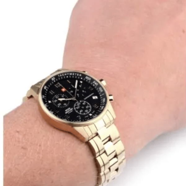 Chrono Swiss Military Plaqué Or – Image 2
