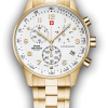 Chrono Swiss Military Plaqué Or