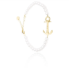 Bracelet Anchor Spirit Pearl IP Doré