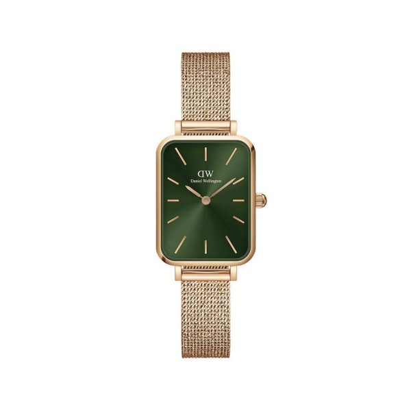 DANIEL WELLINGTONMontre femme Quadro DW00100561 - Bracelet Acier doré