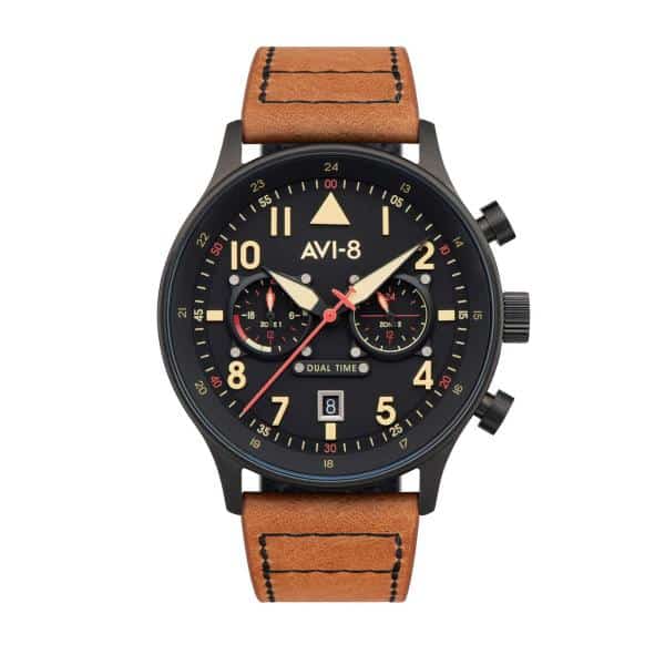 Montre Homme Avi-8 HAWKER HURRICANE AV-4088-03 – Bracelet Cuir Marron