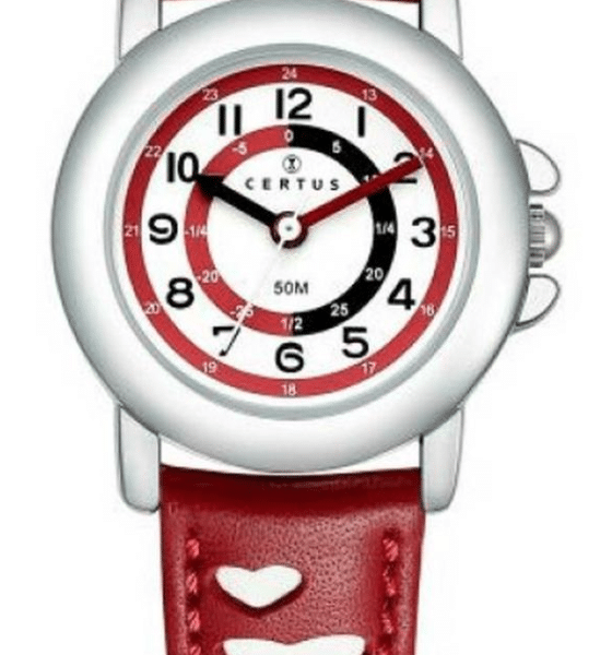 Montre Certus en Cuir Rouge