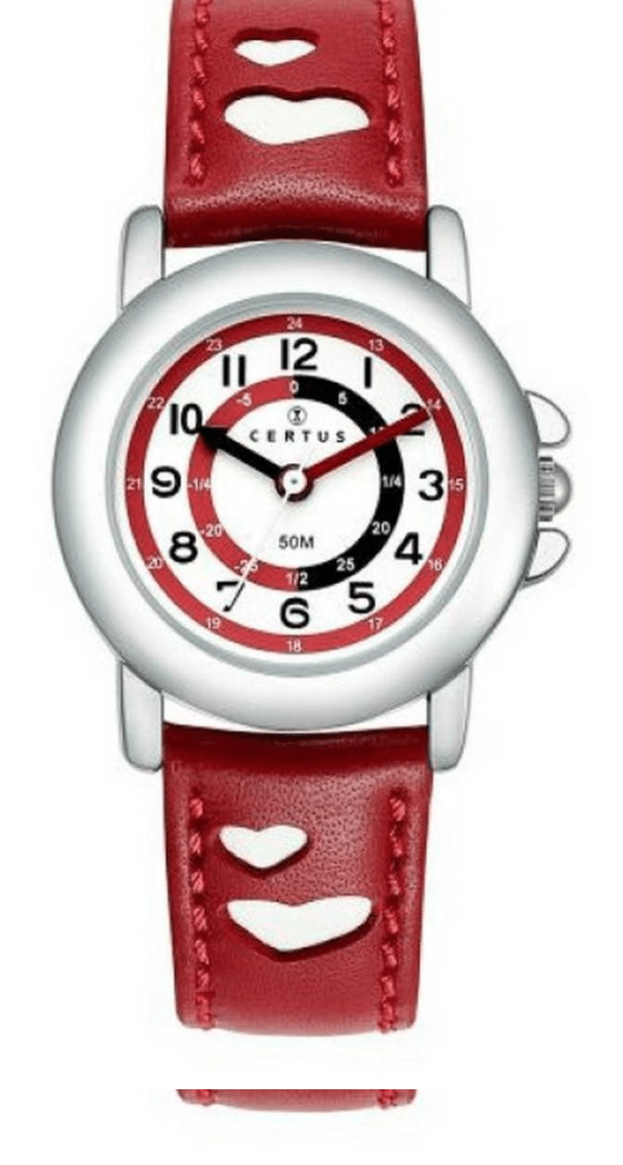 Montre Certus en Cuir Rouge