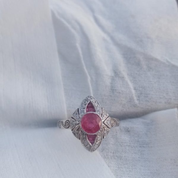 "l'Antiquaire" Bague Art Déco Or blanc