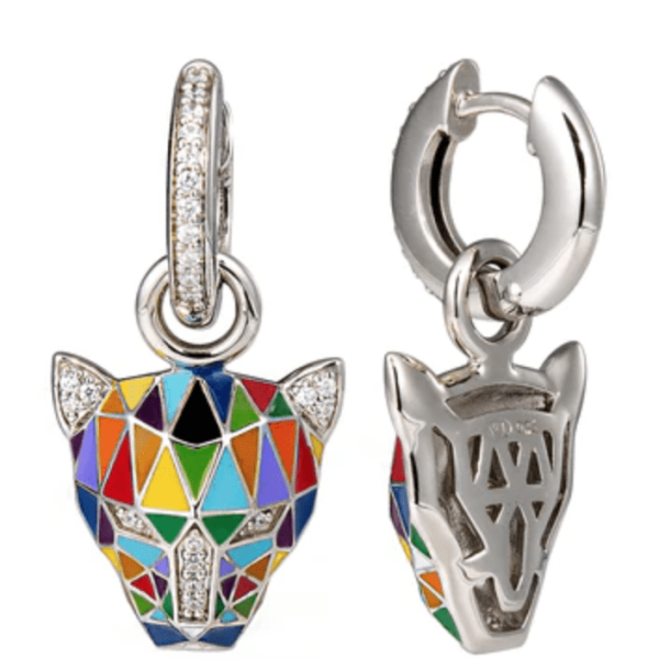 BOUCLES D'OREILLES ARGENT FAUVE ARGENT 925/1 000E RHODIÉ