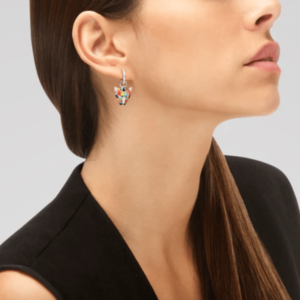 BOUCLES D'OREILLES ARGENT FAUVE ARGENT 925/1 000E RHODIÉ – Image 2
