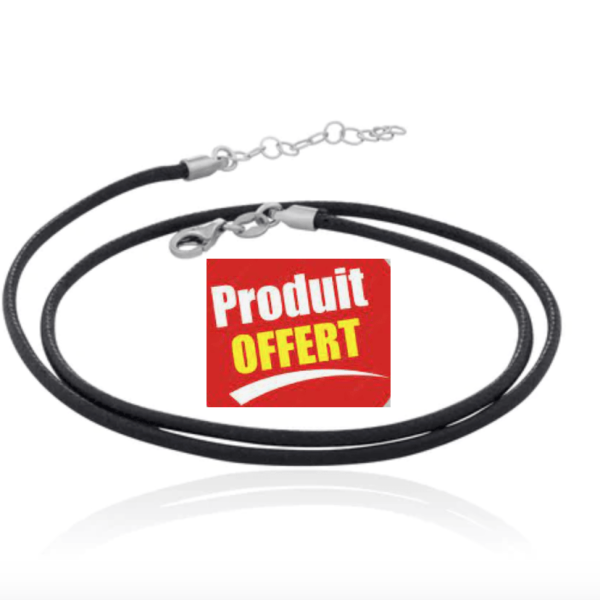 PENDENTIF ARGENT COMPOSTELLA UNA STORIA AVEC CORDON NOIR OFFERT – Image 3