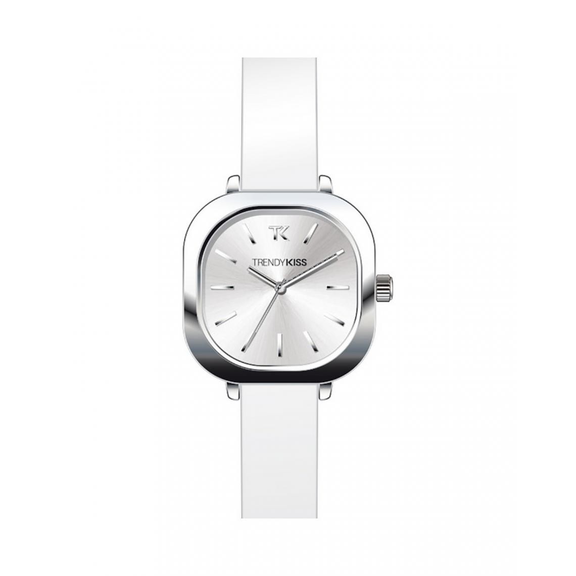 Montre Femme Trendy Kiss Apolline TC10151-01 – Bracelet Cuir Blanc