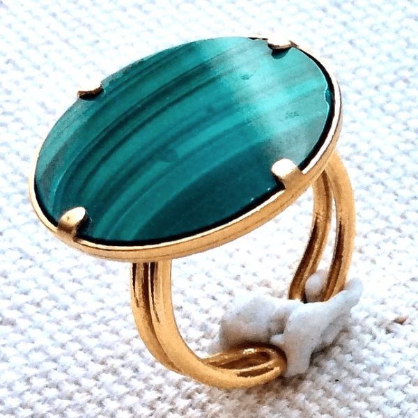 Bague Irina Malachite