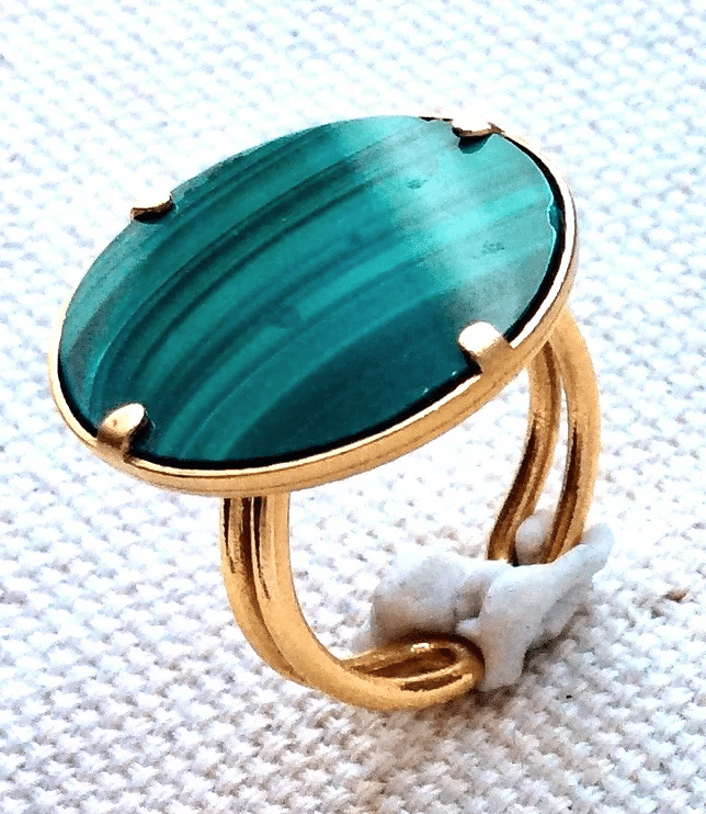 Bague Irina Malachite