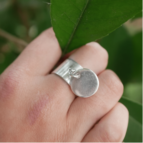 Bague Pampille Disque – Image 2