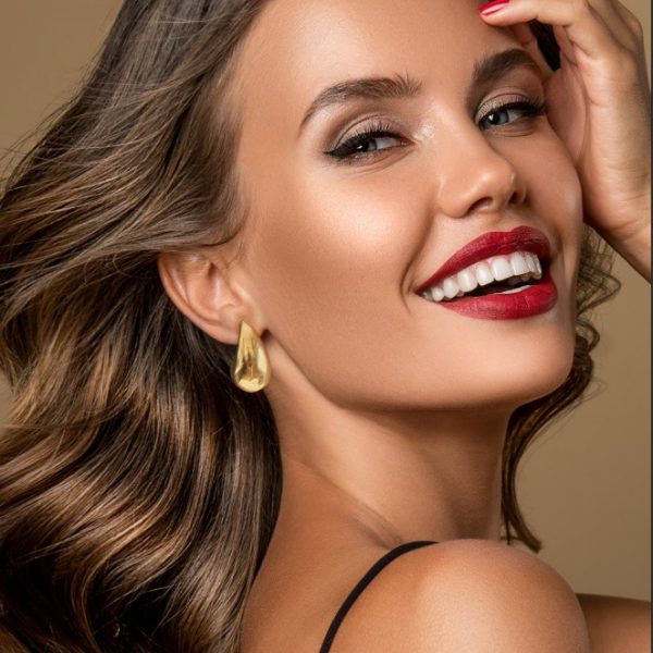 BOUCLES D'OREILLES TIGE ACIER PVD DORÉ