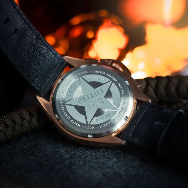 P51 MUSTANG BLAKESLEE MECA QUARTZ CHRONOGRAPH - D-DAY LIMITED EDITION - AV-4077 – Image 3