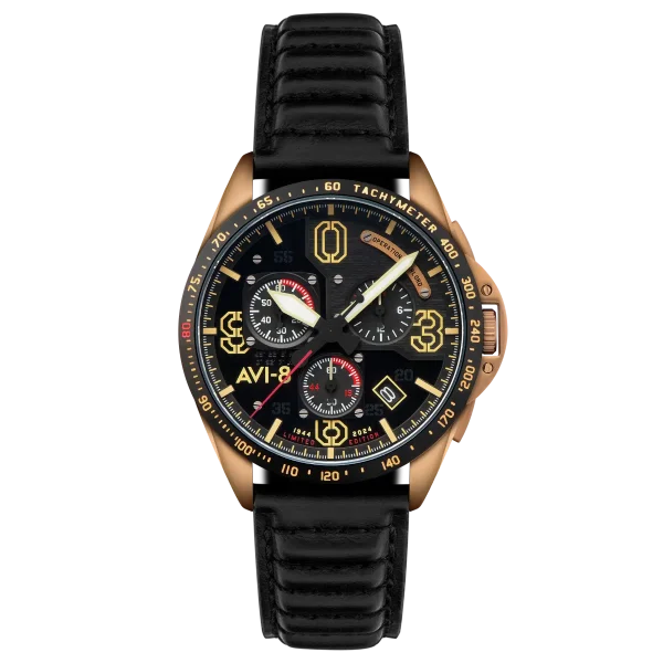 P51 MUSTANG BLAKESLEE MECA QUARTZ CHRONOGRAPH - D-DAY LIMITED EDITION - AV-4077