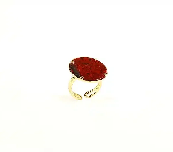 Bague Irina Jaspe Disque – Image 2