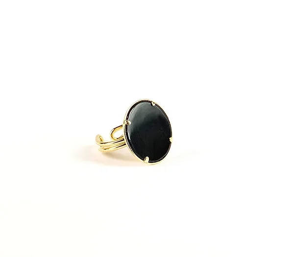 Bague Irina Onyx Disque