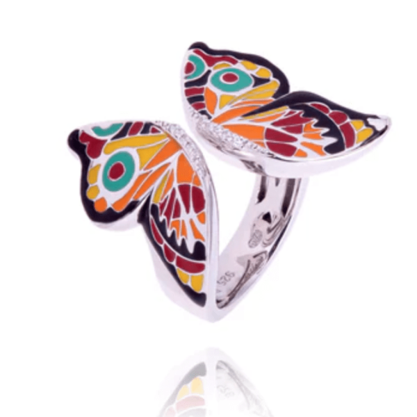 Bague argent Papillon