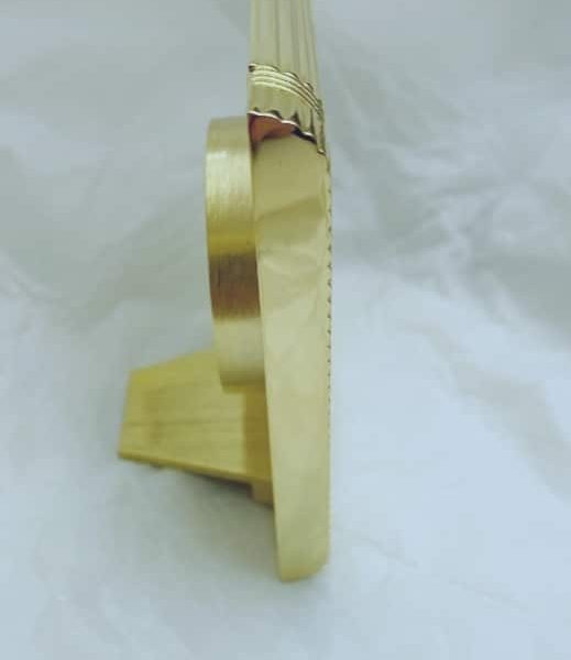 Réveil de style quartz en métal doré Bayard – Image 2