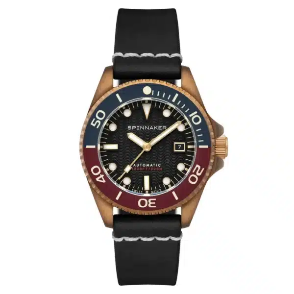 Montre de plongée automatique en bronze, noir, bronze - TESEI BRONZE SWISS AUTOMATIC