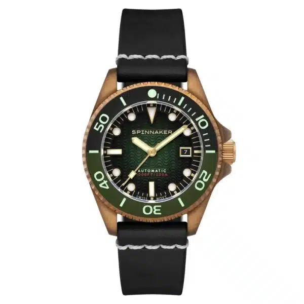 Montre de plongée automatique en bronze, noir, bronze - TESEI BRONZE SWISS AUTOMATIC – Image 2