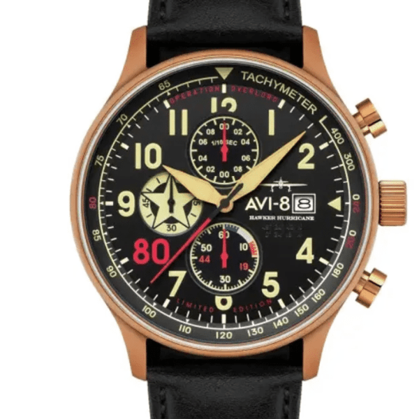 Montre AVI-8 Hawker Hurricane Classic D-DAY 80 Edition Limitée AV-4011-1D