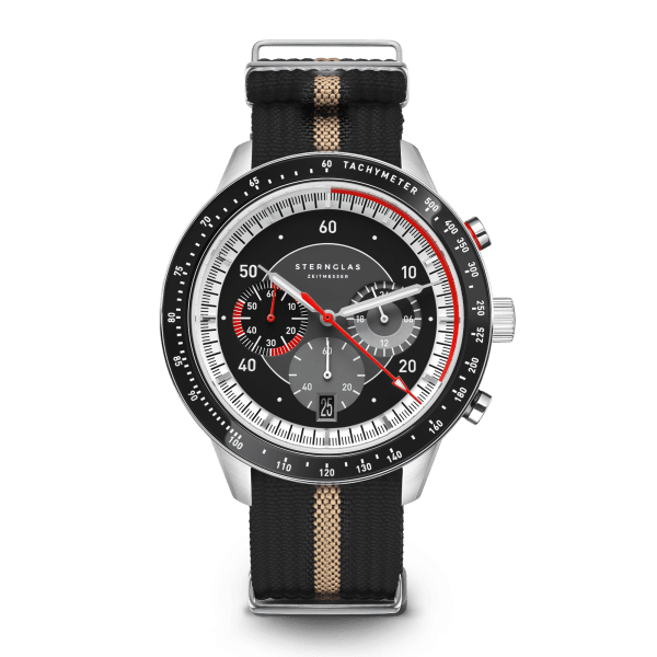 Montre Sternglas Tachymetre 2.0 nato jaune S01-TM03-FI09