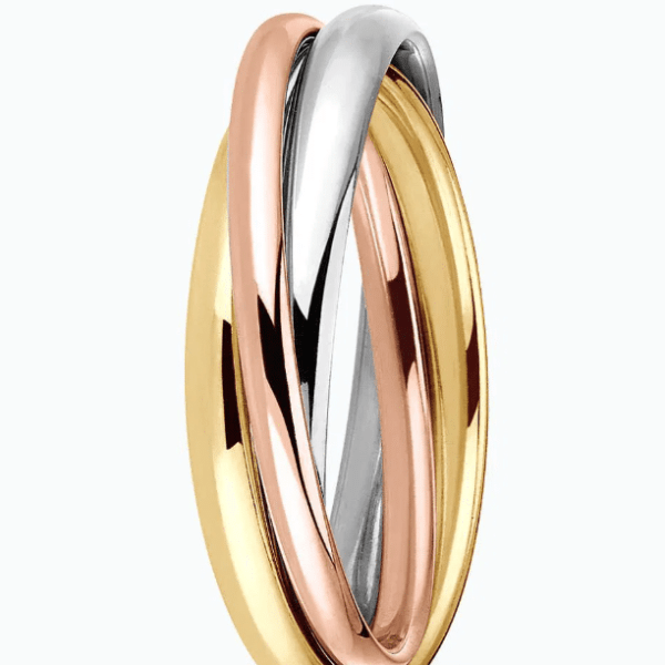 Bague Alliance Entrelacée 3 ORS 750  Larg 2.5 mm