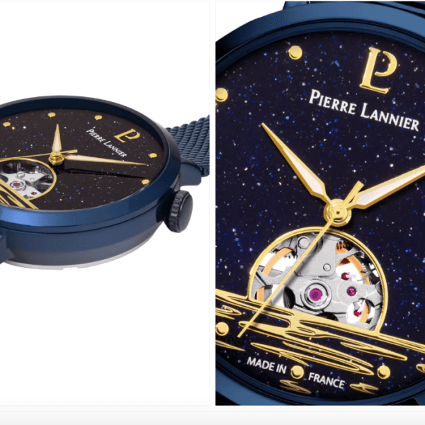 Montre Femme AUSTRALE Bleu Cadran Bleu Bracelet Acier milanais Bleu – Image 2