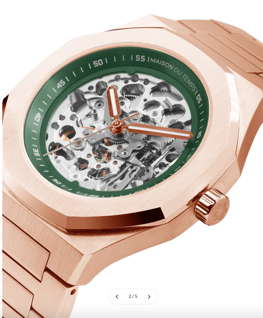 MTBeta Skeleton Rose Gold Acier – Image 2